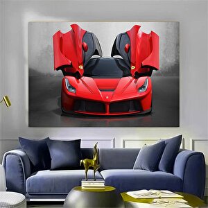 Ferrari Süpercar Kanvas Baskı 120x150 cm
