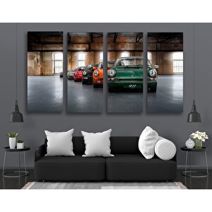 Porsche Garaj Duvar Sanatı; Porsche 911 Kanvas Baskısı 80x150 cm