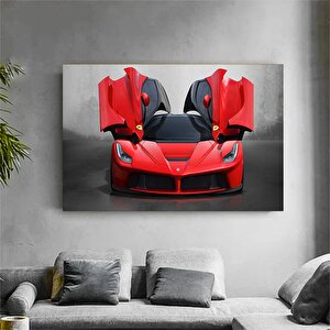 Ferrari Süpercar Kanvas Baskı 60x120 cm