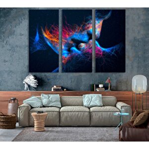 Romantik Öpüşen Çift Kanvas – Vintage Duvar Sanatı