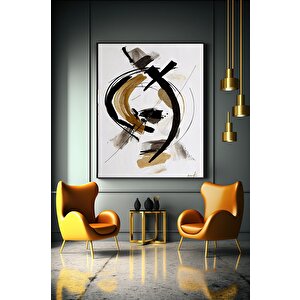Modern Geometrik Kanvas Tablo | Soyut Duvar Süslemeleri | Lüks Sanat