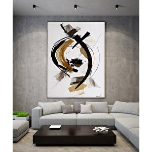 Modern Geometrik Kanvas Tablo | Soyut Duvar Süslemeleri | Lüks Sanat