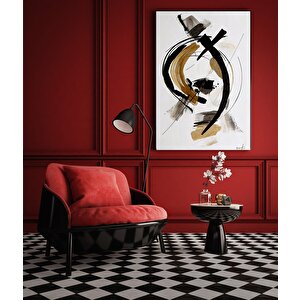 Modern Geometrik Kanvas Tablo | Soyut Duvar Süslemeleri | Lüks Sanat