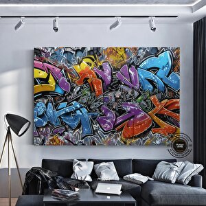 Graffiti Sanatı Kanvas Tablo; Çerçeveli Urban Poster; Duvar Dekoru