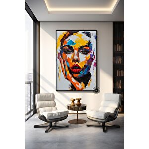 Yüz Kanvas Sanatı; Soyut Portre 20x30 cm