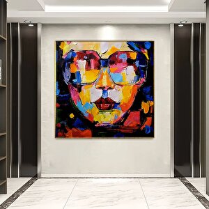 Grafiti Kanvas Sanatı, Kadın Kanvas Sanatı, Kadın Duvar Sanatı, Renkli Duvar Dekoru