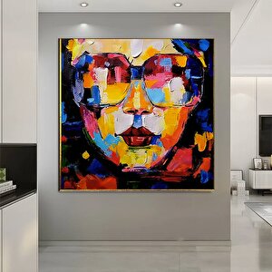 Grafiti Kanvas Sanatı, Kadın Kanvas Sanatı, Kadın Duvar Sanatı, Renkli Duvar Dekoru