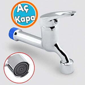 Aç Kapa Musluk Lavabo Banyo Mutfak Musluğu Bahçe Çeşmesi Klasik Uzun Musluk Tek Çıkışlı Batarya