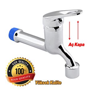 Aç Kapa Musluk Lavabo Banyo Mutfak Musluğu Bahçe Çeşmesi Klasik Uzun Musluk Tek Çıkışlı Batarya