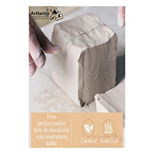 Beyaz Seramik Hamuru 5 Li Ahşap Ebeşuar Seti 1 Paket 2 Adet 500gr Beyaz Seramik Hamuru Beyaz Kil Çamuru Modelleme Çamuru