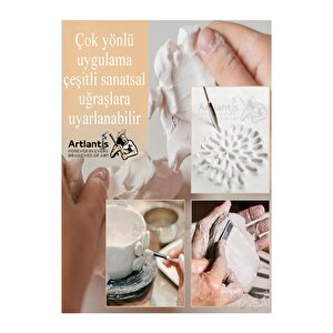 Beyaz Seramik Hamuru 5 Li Ahşap Ebeşuar Seti 1 Paket 2 Adet 500gr Beyaz Seramik Hamuru Beyaz Kil Çamuru Modelleme Çamuru