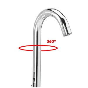 Metal Lavabo Mutfak Musluk Batarya Kuğu Lüks Evye Borusu Krom Su Kısa 360° Dönen Kaliteli Dayanıklı