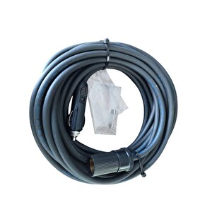 Araç Çakmak Uzatma Kablosu 12-24 Volt 16 Amper 2 X1,5 Mm Ttr Bakır 10 Metre-siyah