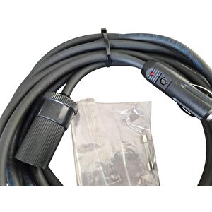 Araç Çakmak Uzatma Kablosu 12-24 Volt 16 Amper 2 X1,5 Mm Ttr Bakır 10 Metre-siyah