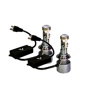 Yeni Nesil Super Focus Slim H4 Mercekli Projektör Led Far Ampulü Seti