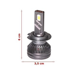 Bmw 3 Serisi E46 Uzun Far Gt Nano Beyaz H7 Mini Led Xenon Şimşek Etkili 22000 Lümen