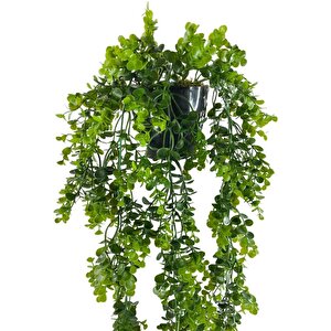 Yapay Çiçek Saksıda Sarkan Şimşir Okaliptus Yapay Sarmaşık 60cm