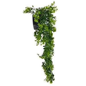 Yapay Çiçek Saksıda Sarkan Şimşir Okaliptus Yapay Sarmaşık 60cm