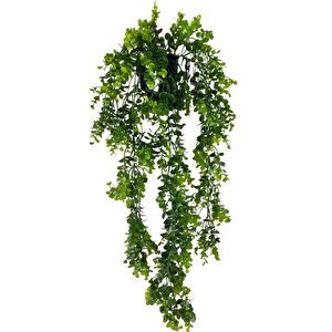 Yapay Çiçek Saksıda Sarkan Şimşir Okaliptus Yapay Sarmaşık 60cm