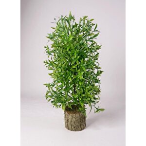 Yapay Çiçek Kütük Saksıda Çam Ağacı 50cm