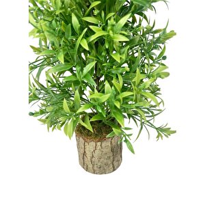 Yapay Çiçek Kütük Saksıda Çam Ağacı 50cm
