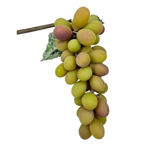 Yapay Meyve Üzüm Pastel Yeşil Büyük Boy Süs Dekoratif Meyve