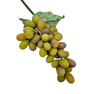 Yapay Meyve Üzüm Pastel Yeşil Büyük Boy Süs Dekoratif Meyve