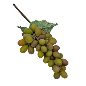 Yapay Meyve Üzüm Pastel Yeşil Büyük Boy Süs Dekoratif Meyve