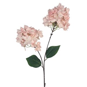 Yapay Çiçek Ortanca 90cm 2toplu Pembe Tek Dal Kumaş Çiçek Uzun Dal