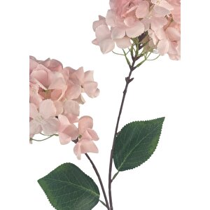 Yapay Çiçek Ortanca 90cm 2toplu Pembe Tek Dal Kumaş Çiçek Uzun Dal