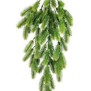 Yapay Çiçek Sarkan Çiçek Yeşil Çam İğneli Ponpon Yapay Sarmaşık  70*30cm Uv Katkılı Güneşe Dayanıklı
