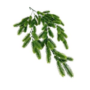 Yapay Çiçek Sarkan Çiçek Yeşil Çam İğneli Ponpon Yapay Sarmaşık  70*30cm Uv Katkılı Güneşe Dayanıklı