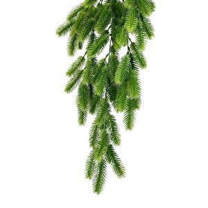 Yapay Çiçek Sarkan Çiçek Yeşil Çam İğneli Ponpon Yapay Sarmaşık  70*30cm Uv Katkılı Güneşe Dayanıklı