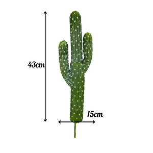 Yapay Çiçek Kaktüs Ağacı 3kollu 43*15cm Sk4019