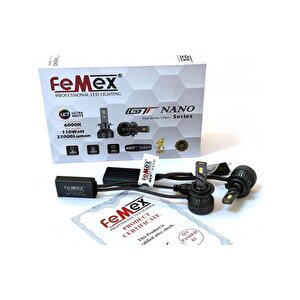 Abarth 500 2007-2016 Kısa Far Gt Nano Beyaz H7 Mini Led Xenon Şimşek Etkili 22000 Lümen