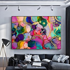 Suluboya Kanvas; Modern Duvar Sanatı; Mürekkep Baskı; Soyut 60x120 cm