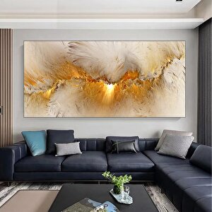 Ekstra Büyük Modern Soyut Sanat Baskısı, Yatak Odası Duvar Dekoru