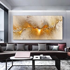 Ekstra Büyük Modern Soyut Sanat Baskısı, Yatak Odası Duvar Dekoru 80x160 cm