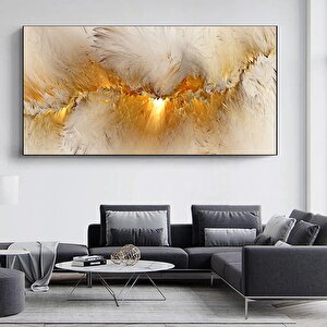 Ekstra Büyük Modern Soyut Sanat Baskısı, Yatak Odası Duvar Dekoru 80x160 cm