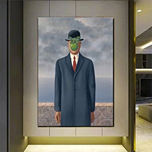 Gerçeküstü René Magritte Kanvas Baskı – “adamın Oğlu”; Surreal Baskı; Duvar Asması 20x30 cm