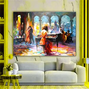 Piyanist Kadın Tango Posteri Duvar Sanatı, Müzisyen Baskısı, Reprodüksiyon Kanvas 50x70 cm