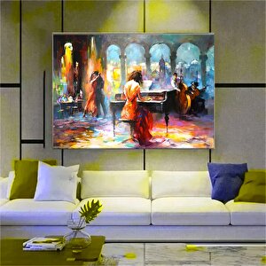 Piyanist Kadın Tango Posteri Duvar Sanatı, Müzisyen Baskısı, Reprodüksiyon Kanvas