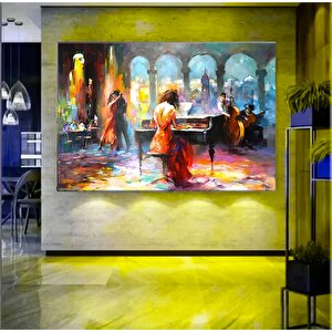 Piyanist Kadın Tango Posteri Duvar Sanatı, Müzisyen Baskısı, Reprodüksiyon Kanvas