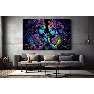 Radha Krishna Kanvas Tablo; Geleneksel Hint Sanatı