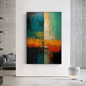 Renkli Soyut Tablo, Ekstra Büyük Tablo, Büyük Duvar Sanatı, Aşırı Büyük Soyut Kanvas