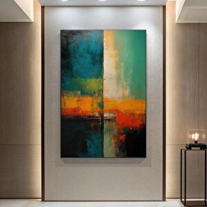 Renkli Soyut Tablo, Ekstra Büyük Tablo, Büyük Duvar Sanatı, Aşırı Büyük Soyut Kanvas