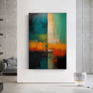 Renkli Soyut Tablo, Ekstra Büyük Tablo, Büyük Duvar Sanatı, Aşırı Büyük Soyut Kanvas