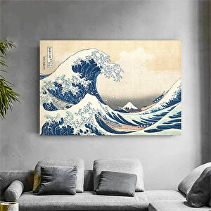 Katsushika Hokusai Eseri; Büyük Dalga; Japon Duvar Sanatı; Japon Kanvas; Japon Posteri