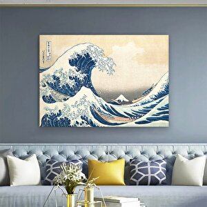 Katsushika Hokusai Eseri; Büyük Dalga; Japon Duvar Sanatı; Japon Kanvas; Japon Posteri