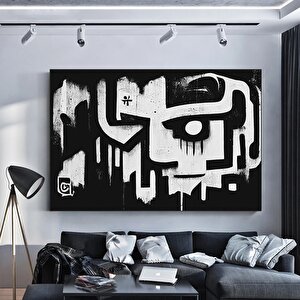 Büyük Soyut Duvar Sanatı Graffiti; Amerikan Reprodüksiyon Tablosu; Kanvas Duvar Sanatı; Poster Baskı 70x150 cm